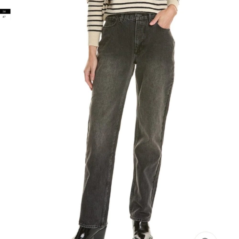 Good American Women's Good 90S Icon Straight Jeans, Color Black, Size 4